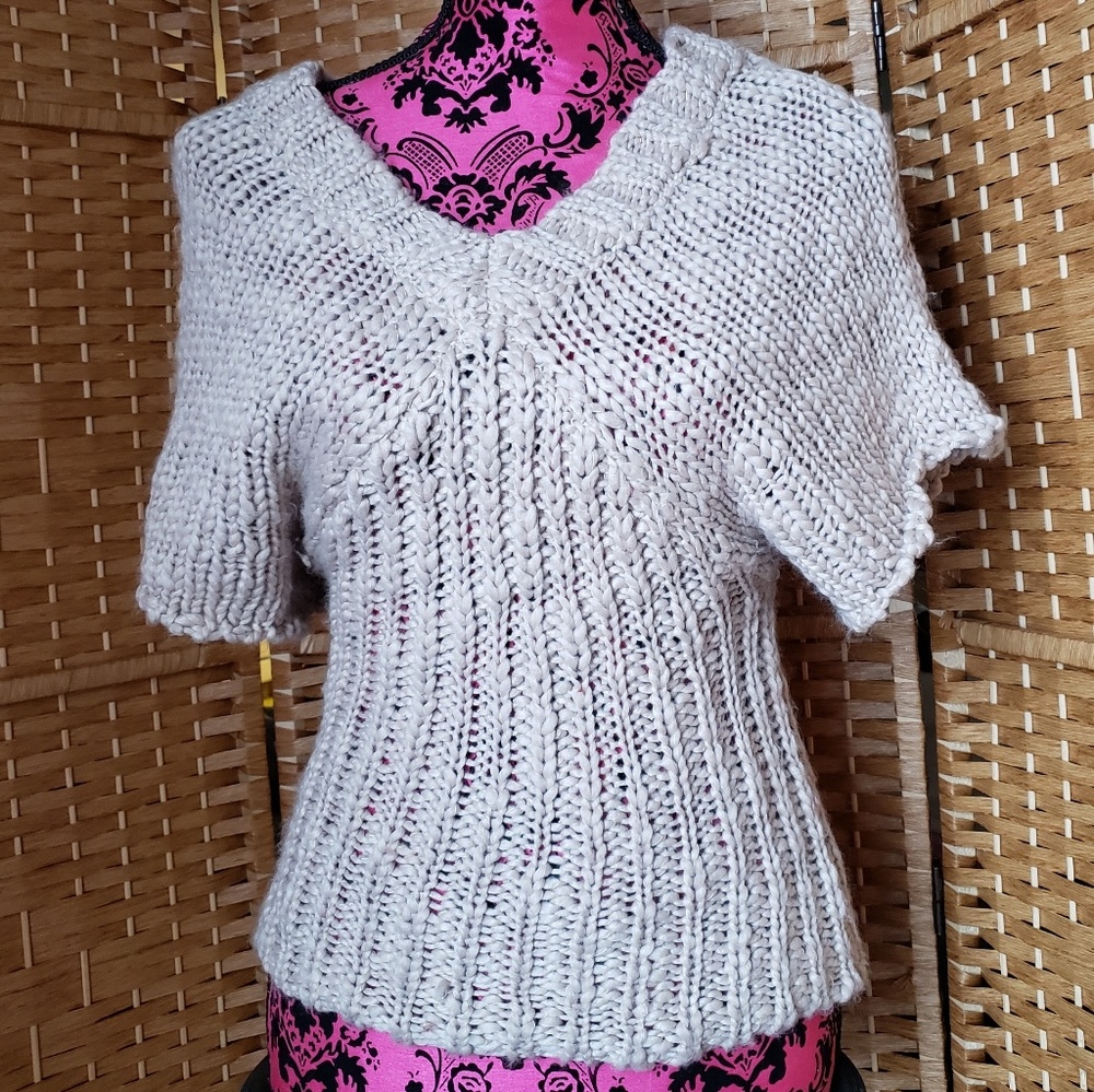 Jessica Simpson Chunky Beige Batwing Sweater